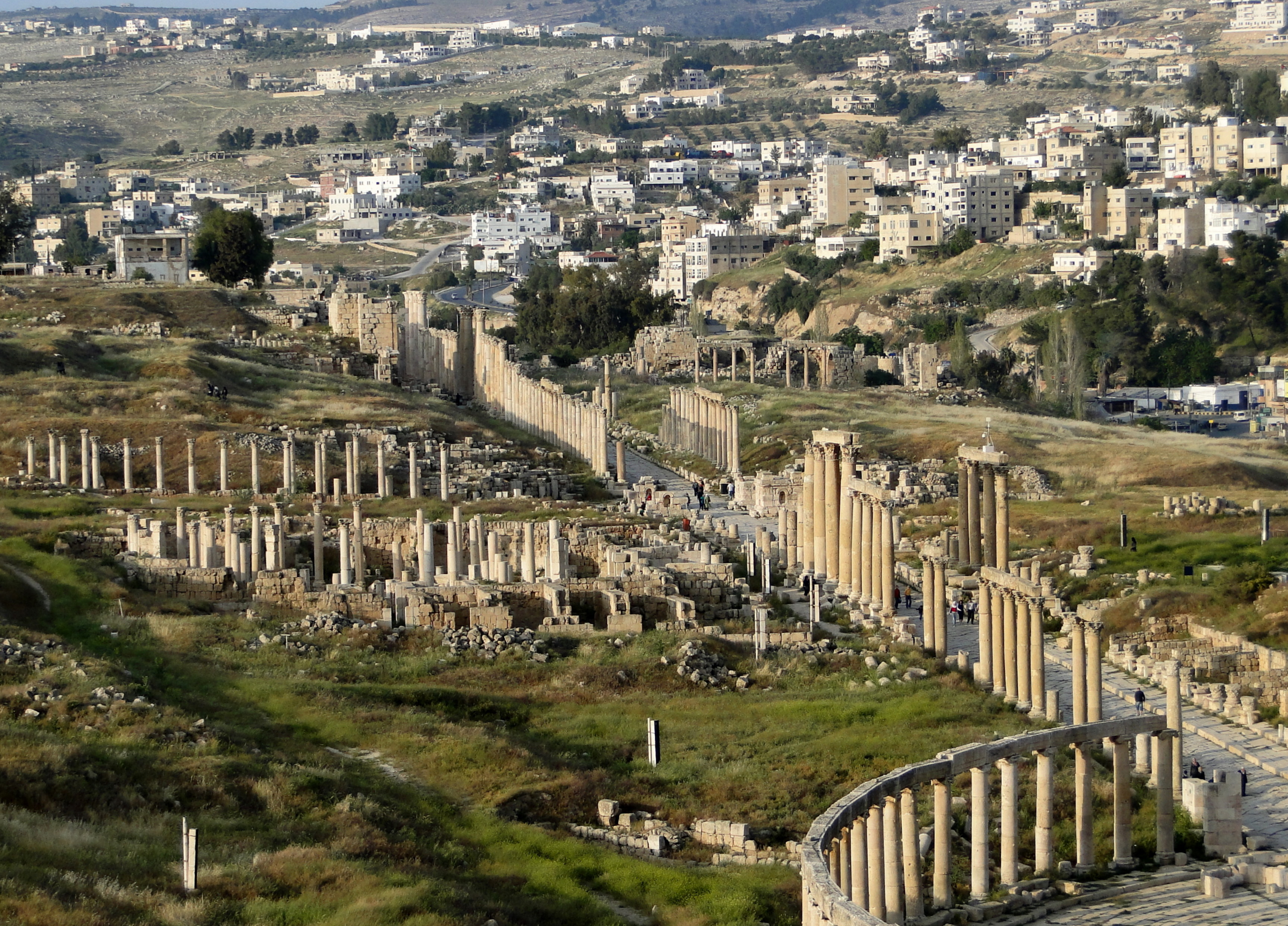 Jerash an Ajloun: D'Réimer-Ruine no der Stad setzen Route Bild