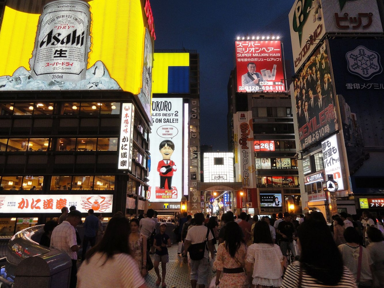 大阪:把夜晚交给道顿堀和章鱼烧 노선 이미지