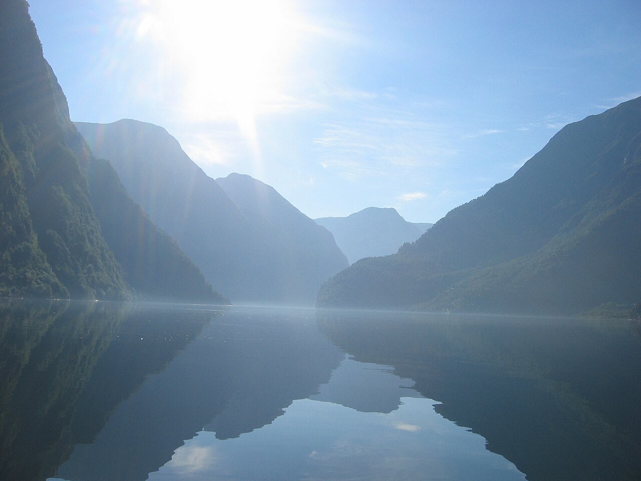 卑尔根到弗洛姆:峡湾第一眼 Route Bild