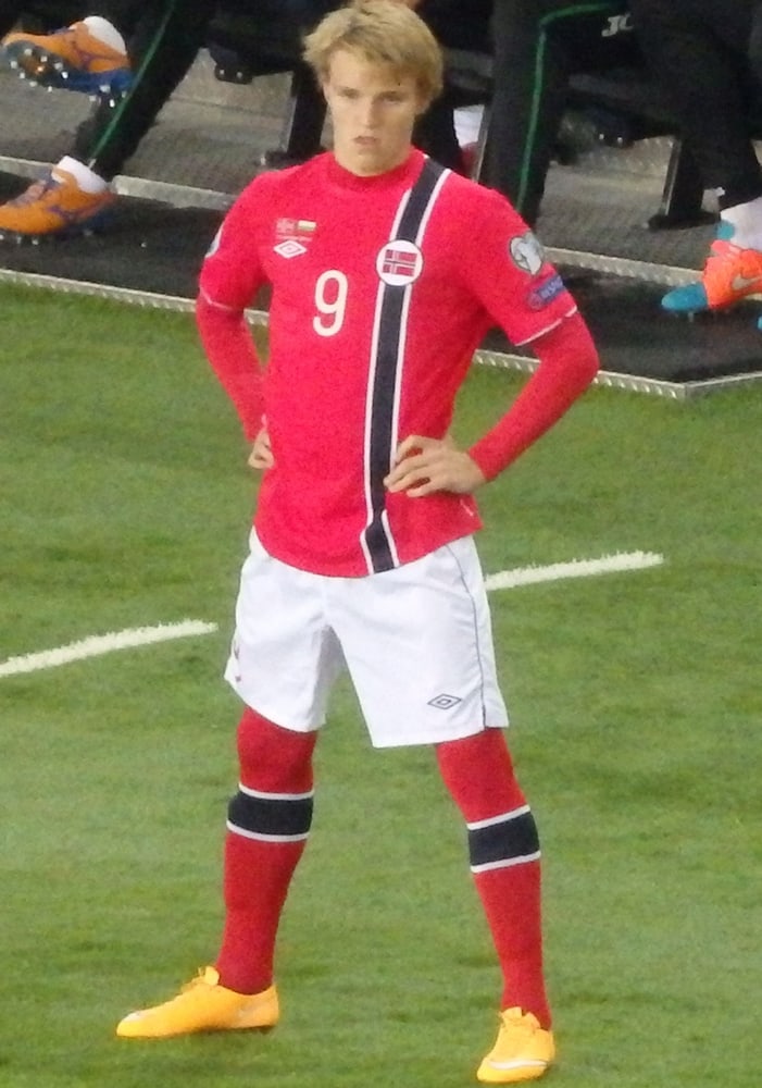 马丁·厄德高(Martin Odegaard) Fussball Foto
